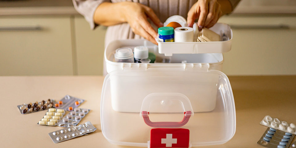 Summer travel first aid kit