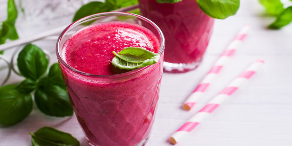 Beet Berry Smoothie, one of 3 heart-healthy snack ideas