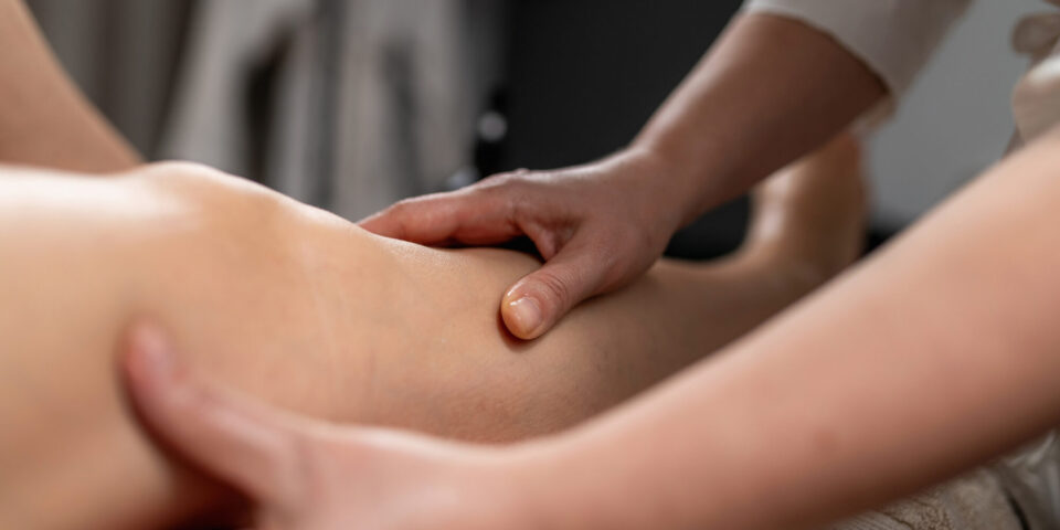 Post-op lymphatic drainage massage after plastic surgery